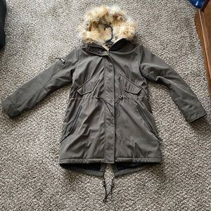 Faux Fur Winter Parka Jacket